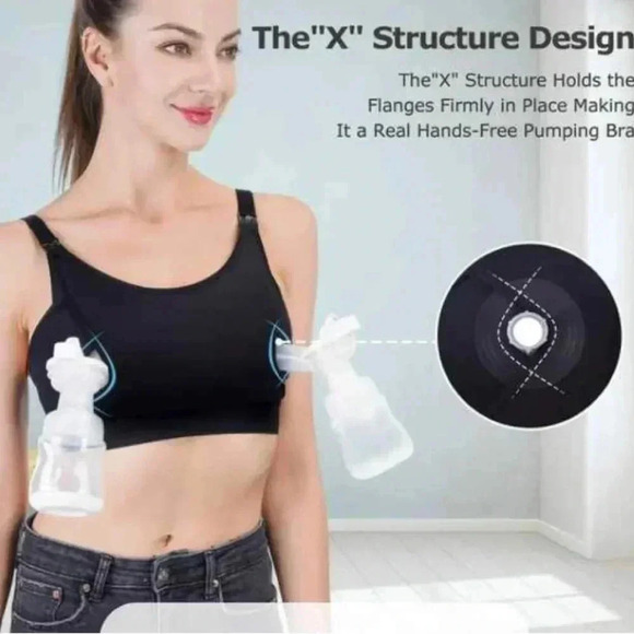 Momcozy Black Nursing  Pumping Brassiere Size Medium - Picture 2 of 12